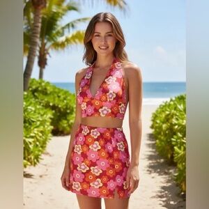 NEW Halter top & skirt set